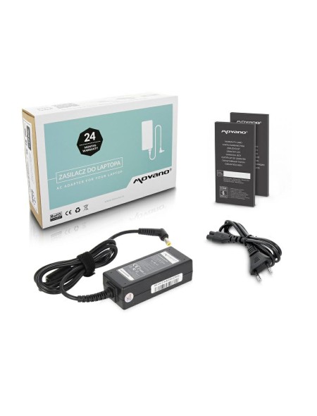 Cargador para portátil Acer / Asus / Toshiba 45W 19V 2.37A 5.5 mm x 1.7 mm Movano